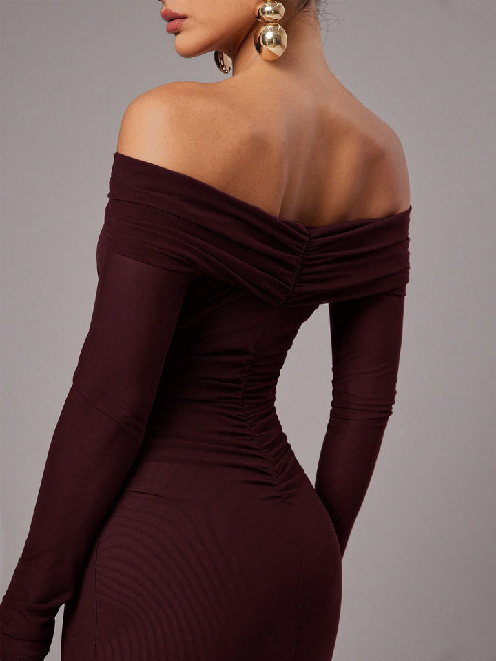 Rochie maxi SHEIN, vișiniu