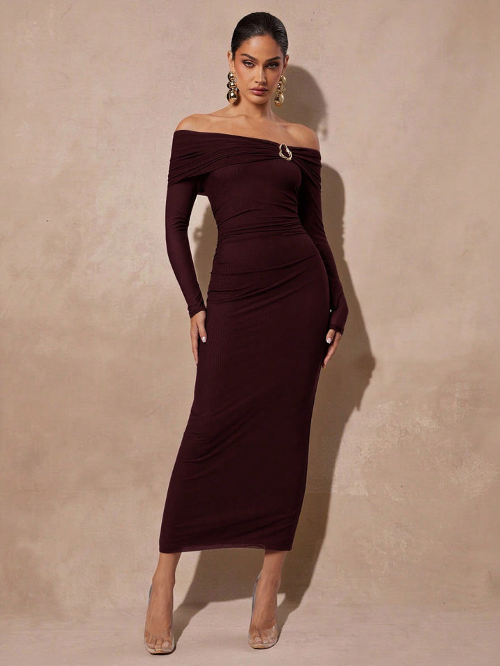 Rochie maxi SHEIN, vișiniu