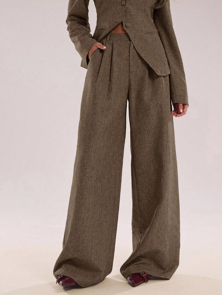 Pantalon SHEIN, maro