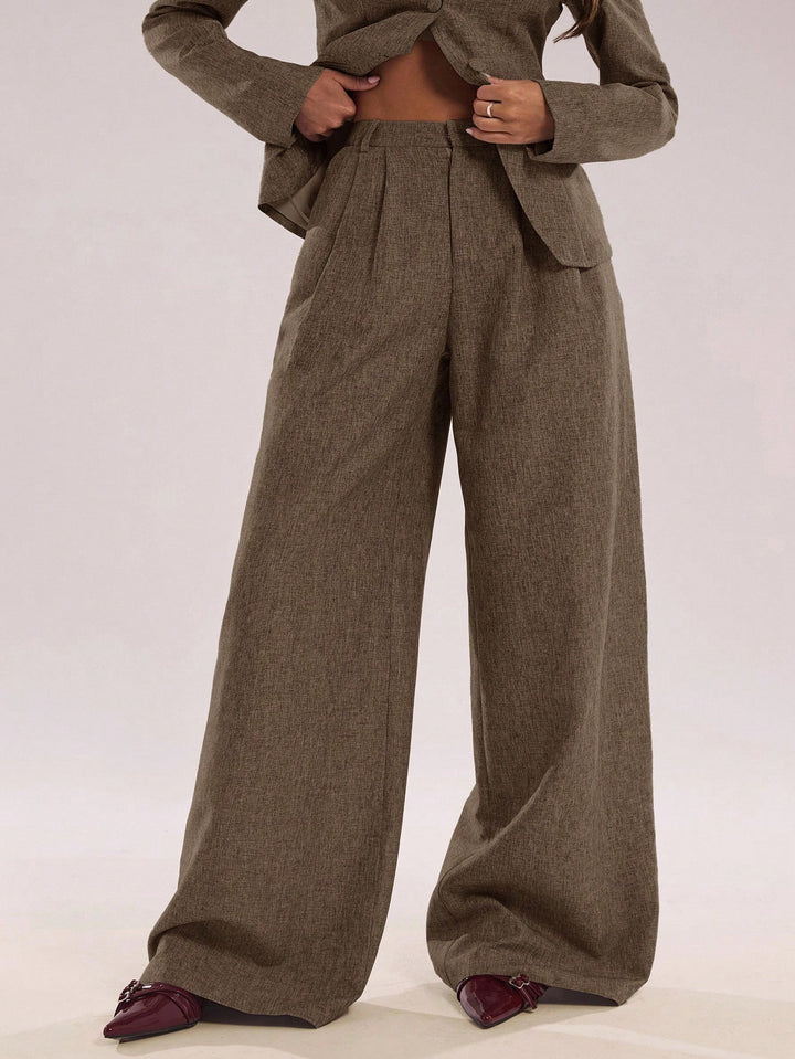 Pantalon SHEIN, maro