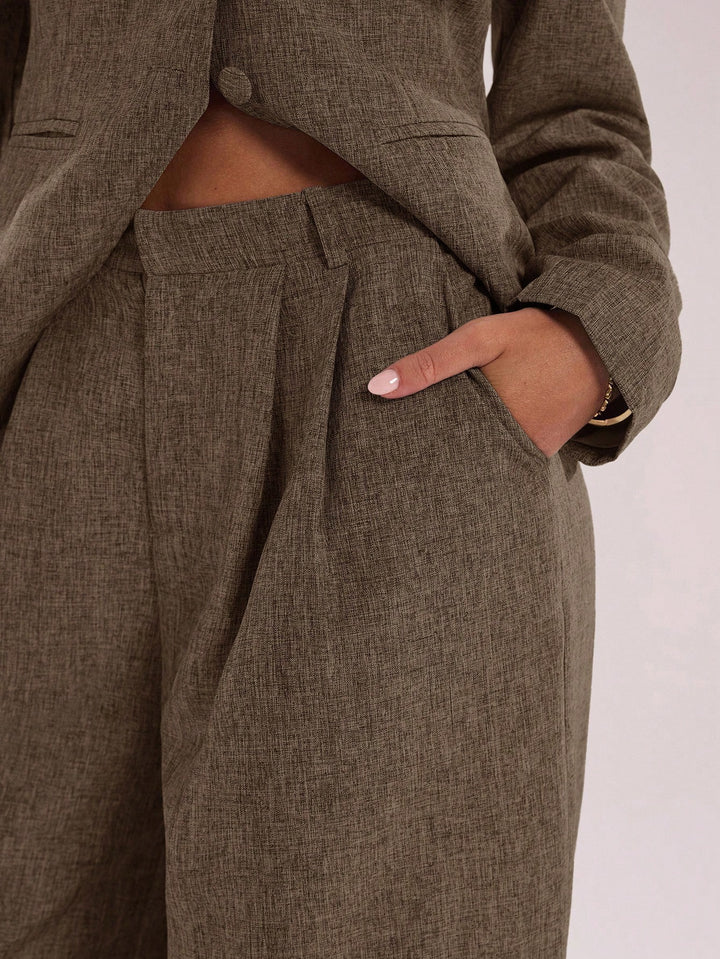Pantalon SHEIN, maro