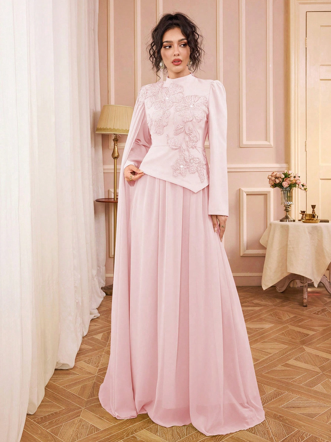 Rochie de ocazie SHEIN, roz