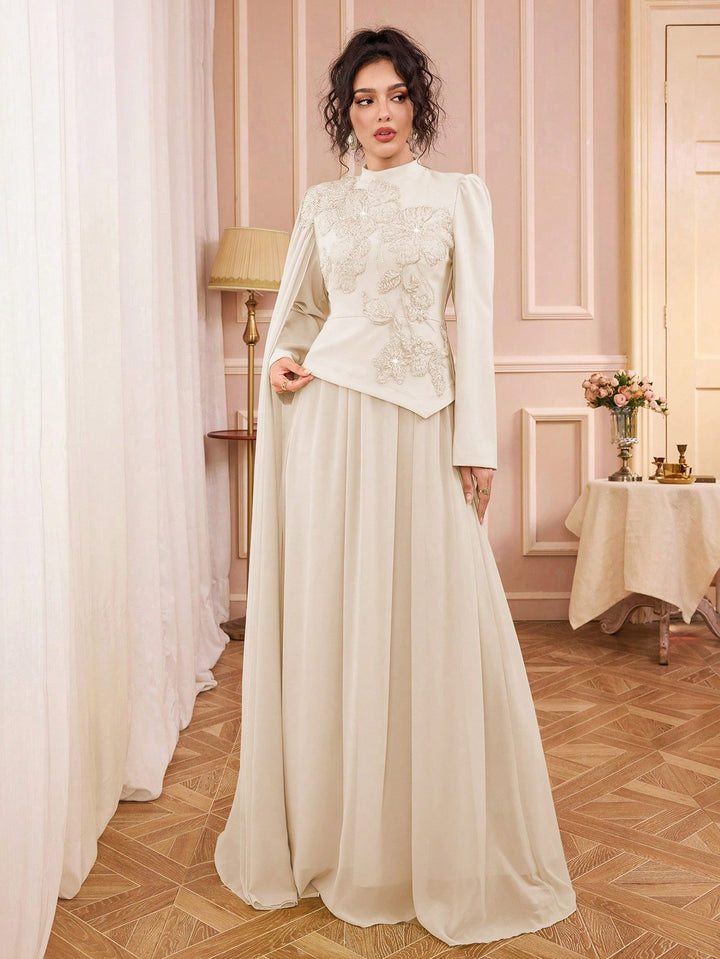 Rochie de ocazie SHEIN, bej