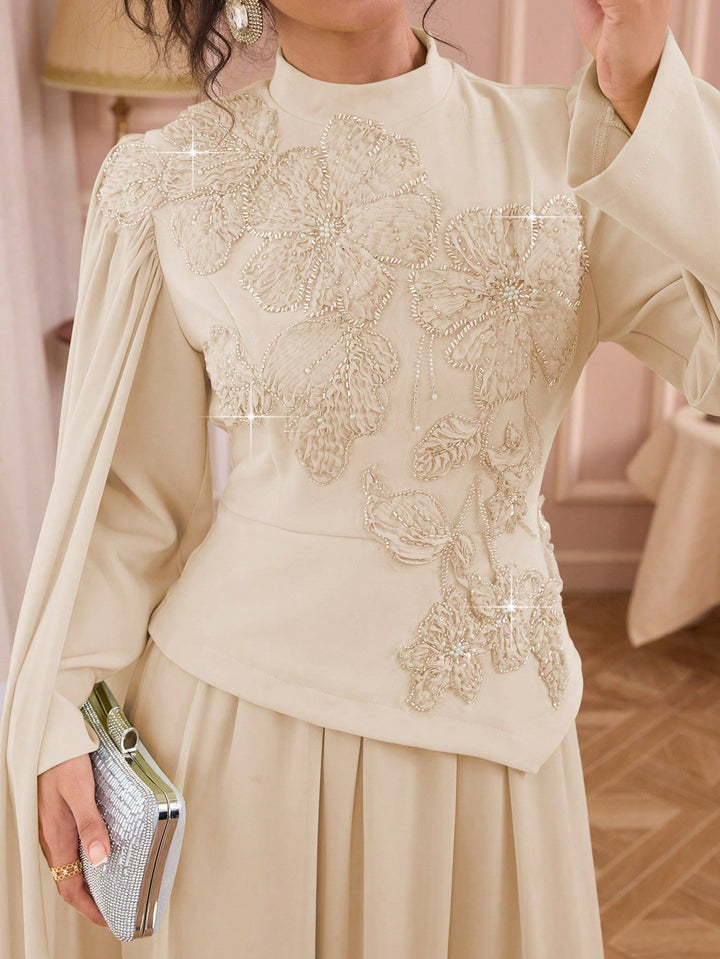 Rochie de ocazie SHEIN, bej