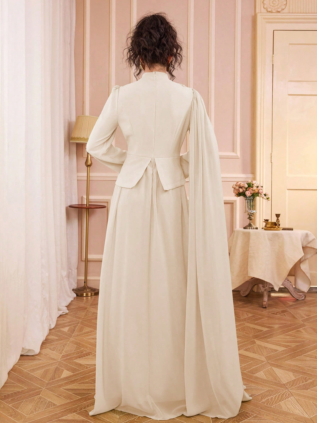 Rochie de ocazie SHEIN, bej