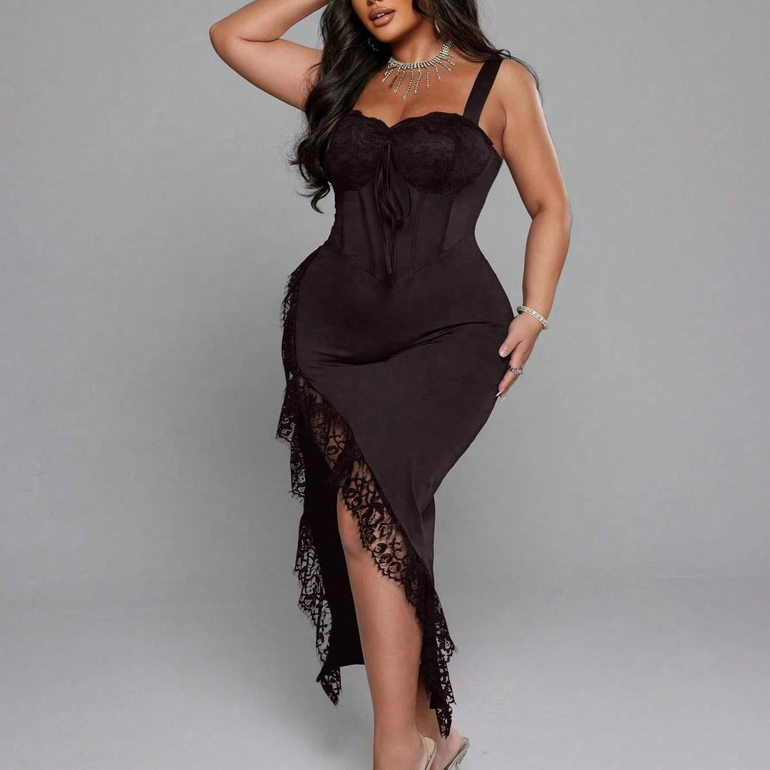 Rochie midi Shein Curve+, maro