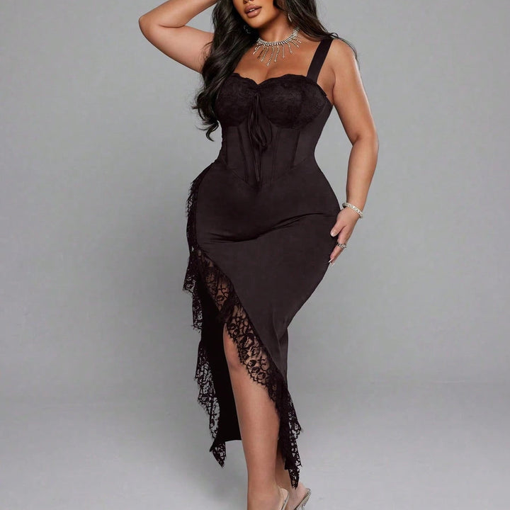 Rochie midi Shein Curve+, maro