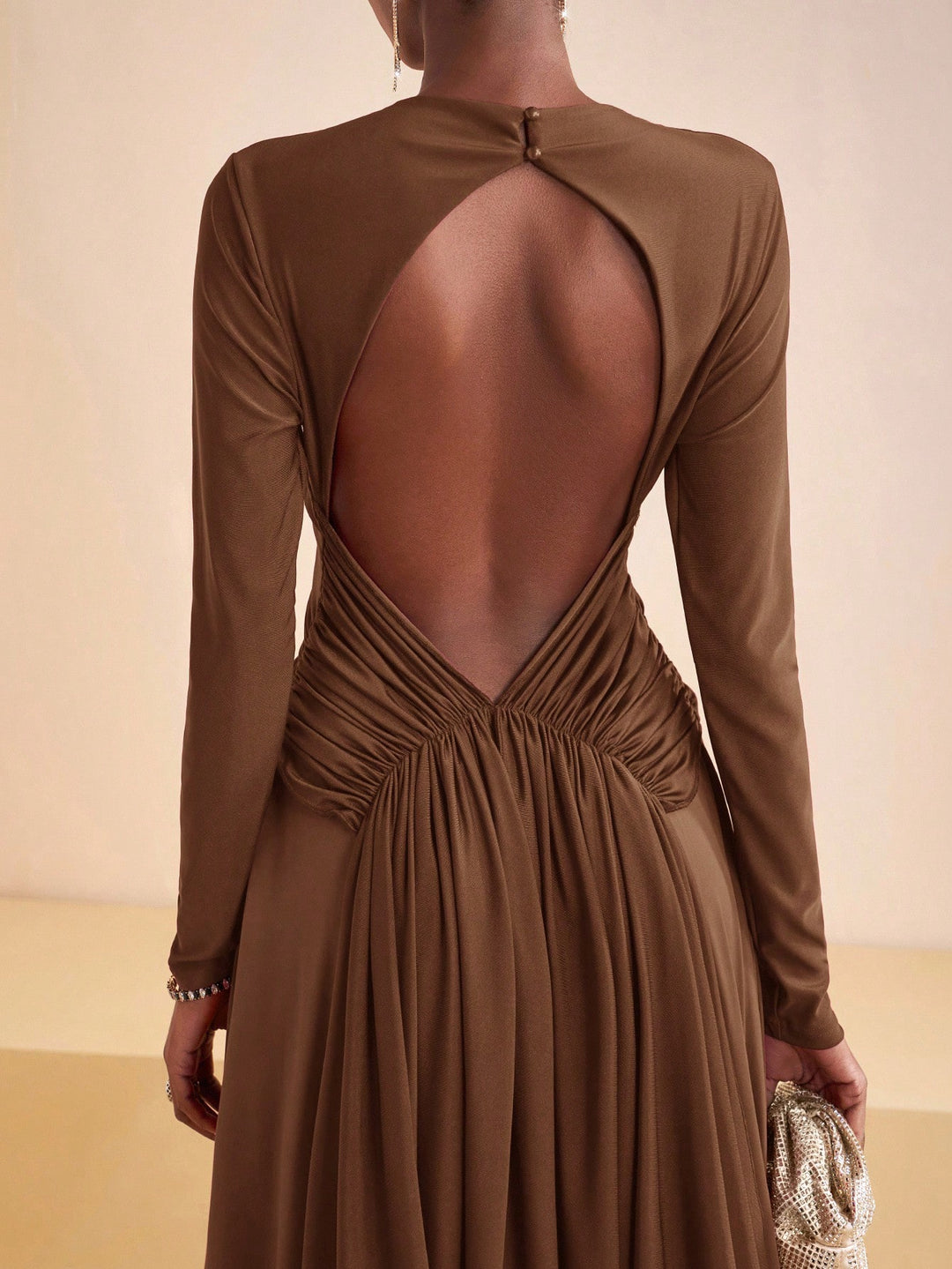Rochie maxi SHEIN, maro