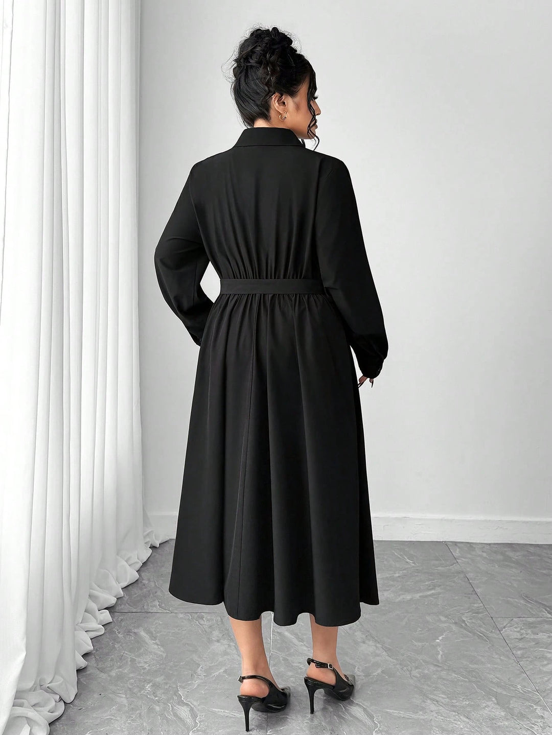Rochie midi SHEIN, negru
