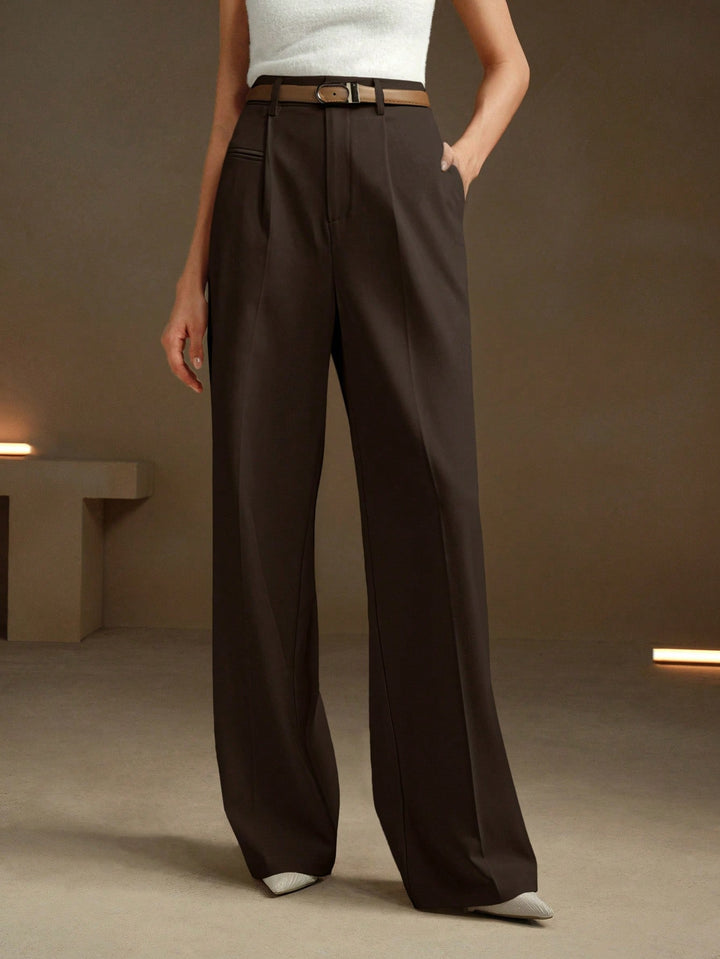 Pantalon SHEIN, maro
