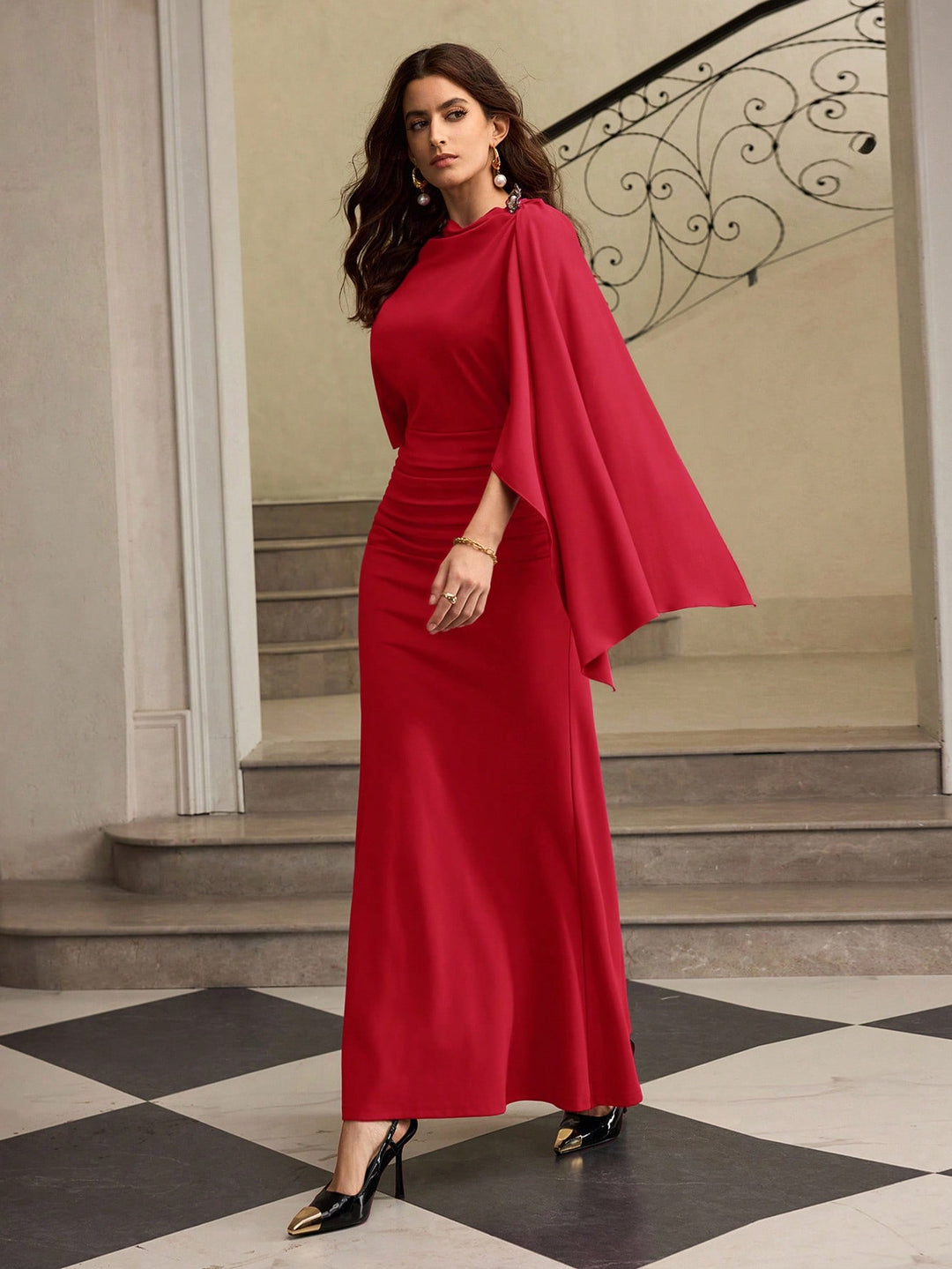 Rochie maxi SHEIN, roșu