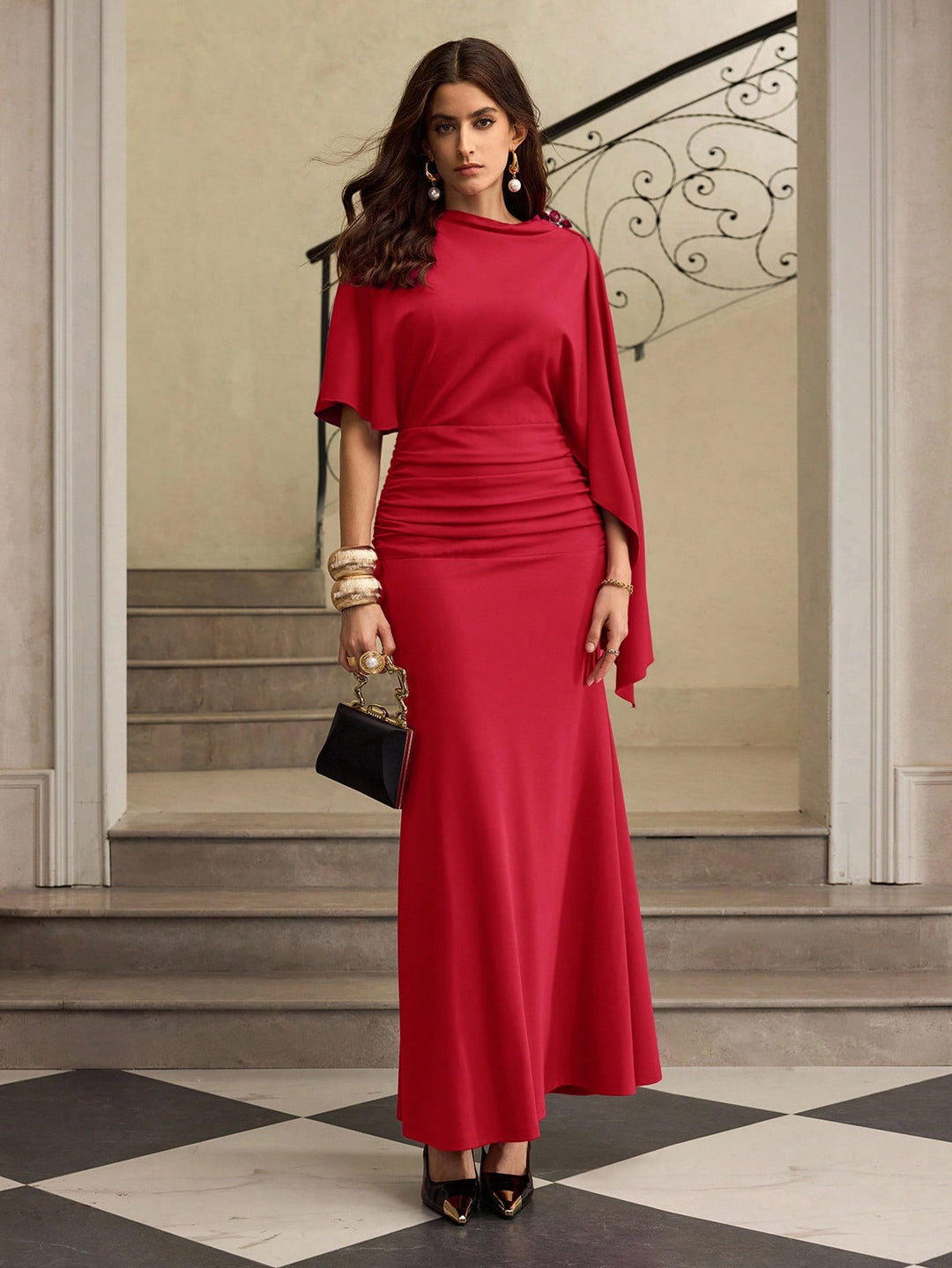 Rochie maxi SHEIN, roșu