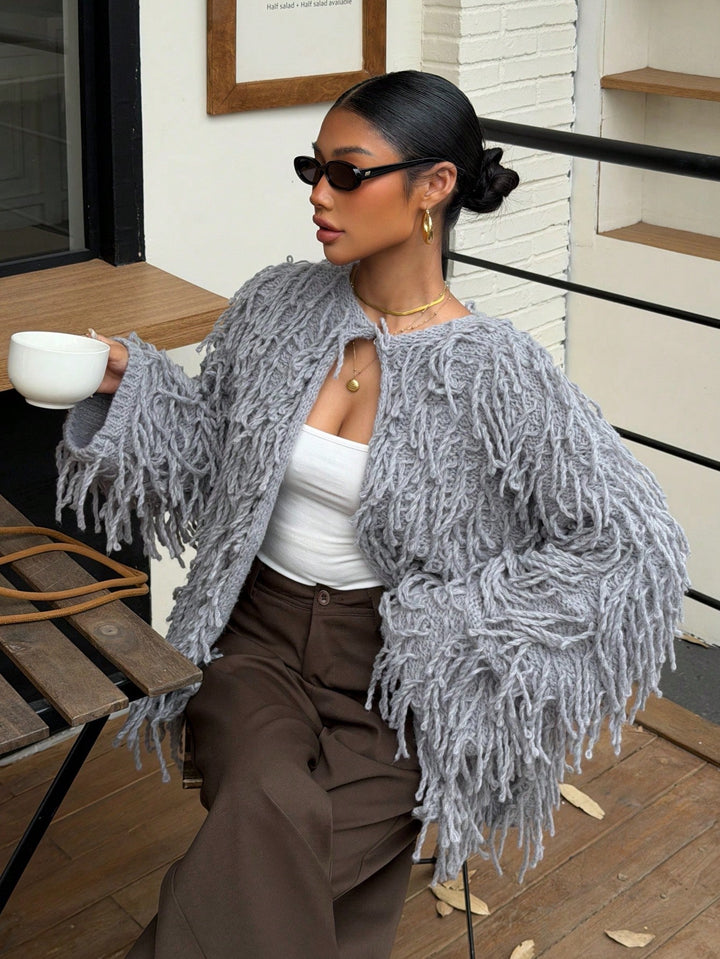 Cardigan SHEIN, gri