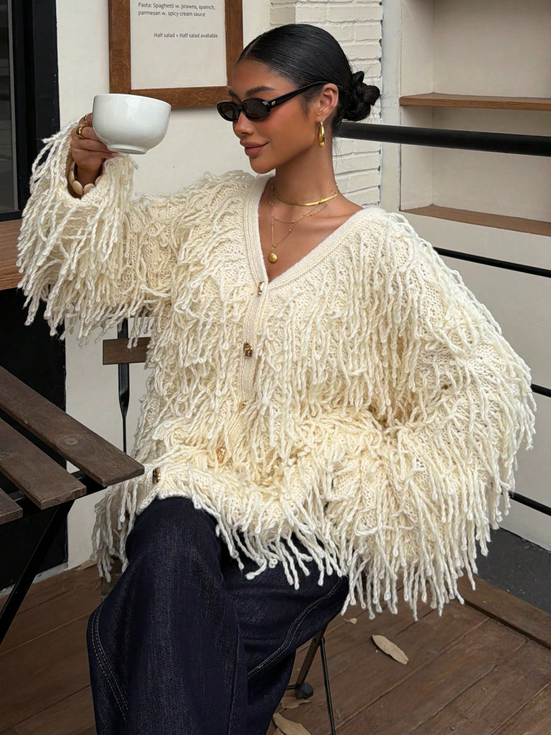 Cardigan SHEIN, bej
