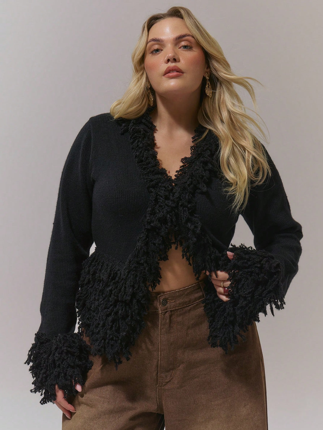 Cardigan SHEIN, negru