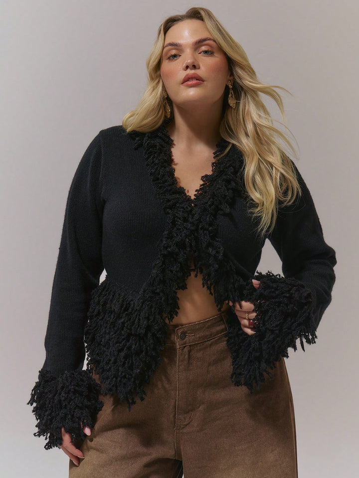Cardigan SHEIN, negru