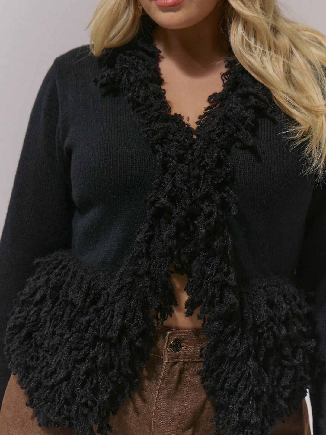 Cardigan SHEIN, negru