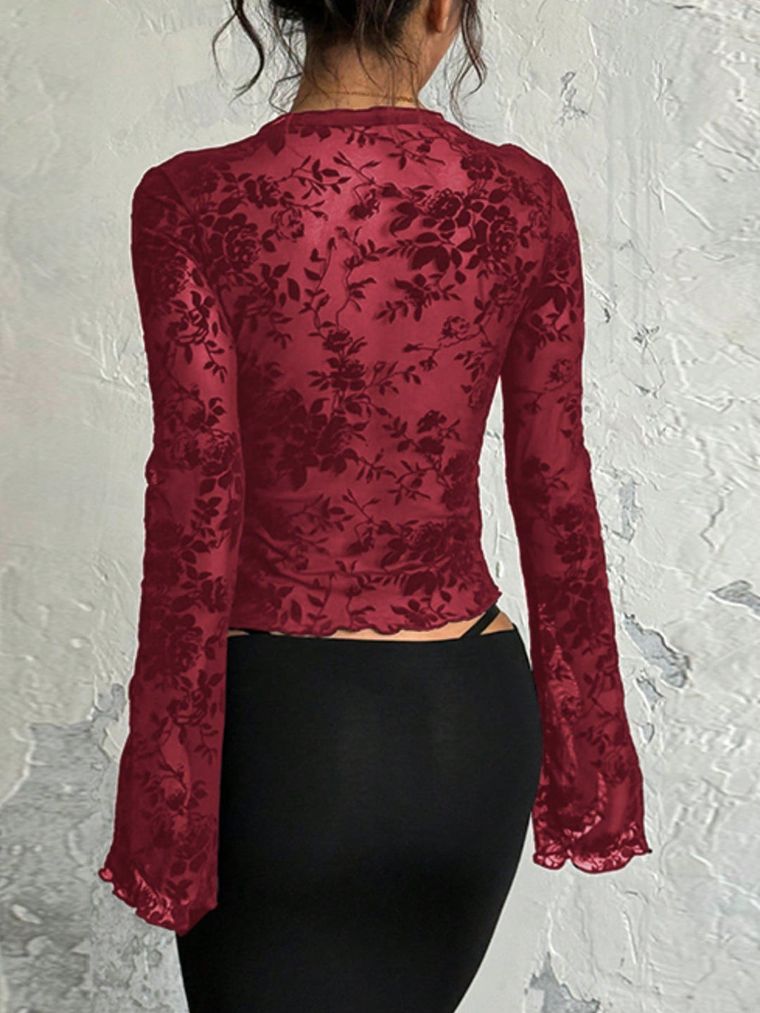 Top SHEIN, vișiniu