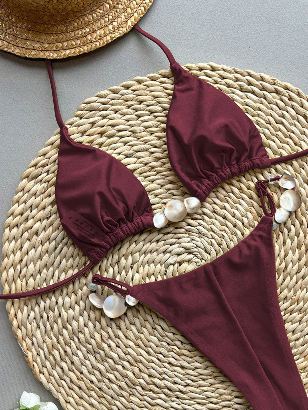 Set bikini SHEIN, vișiniu