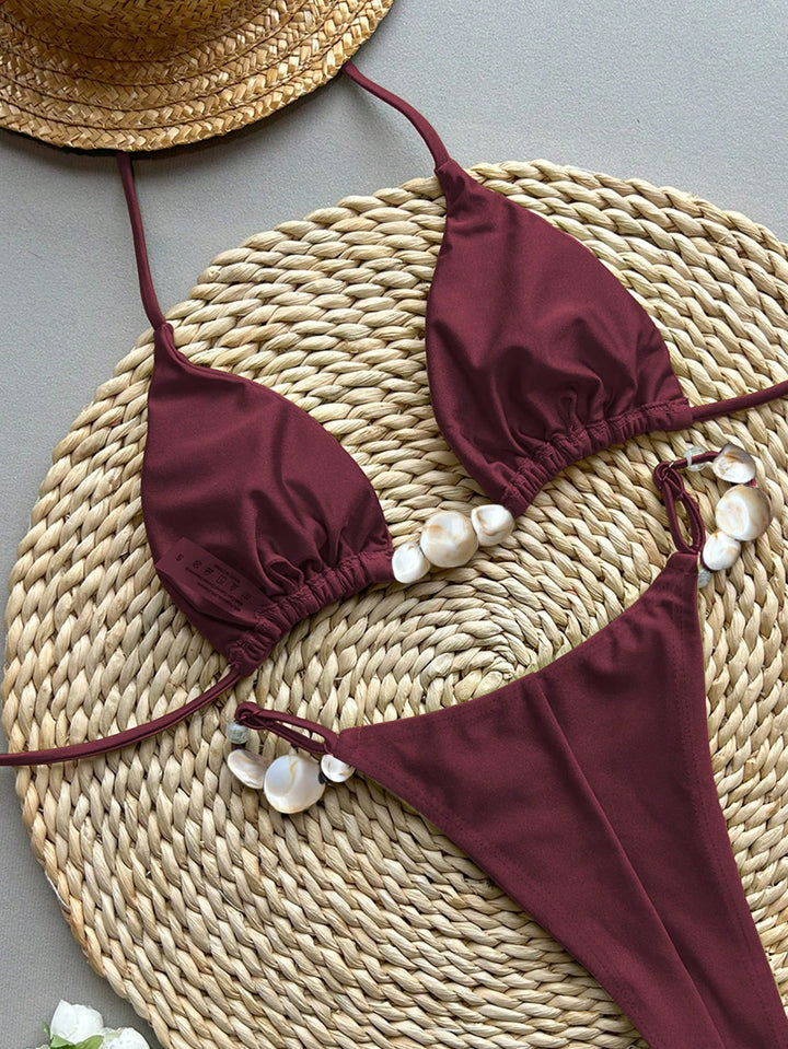 Set bikini SHEIN, vișiniu