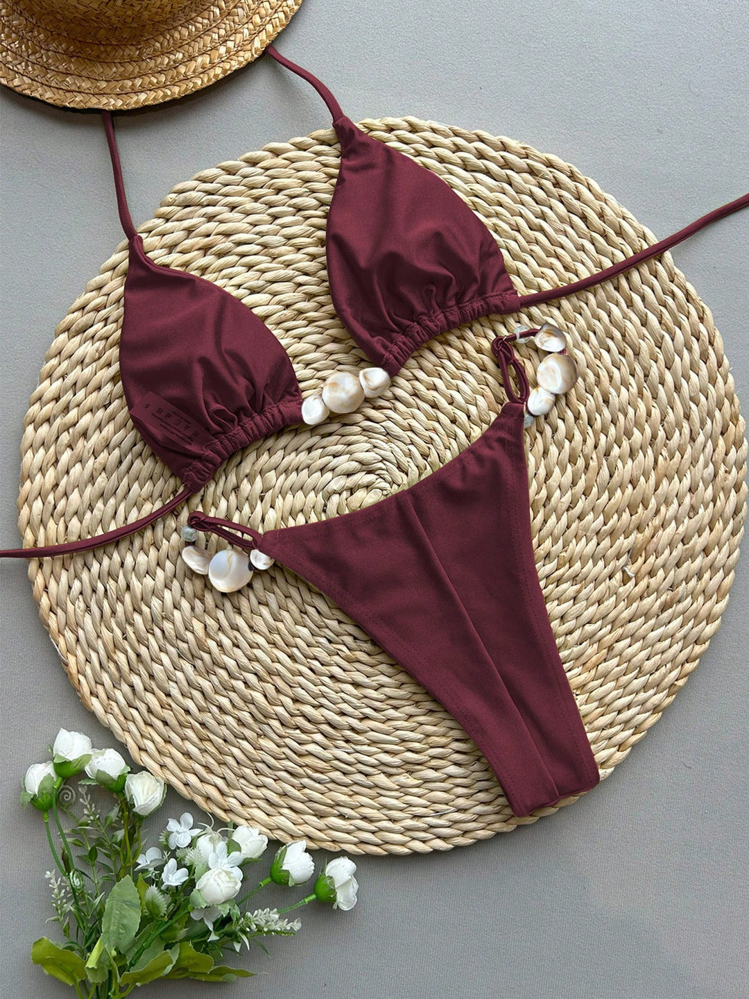 Set bikini SHEIN, vișiniu