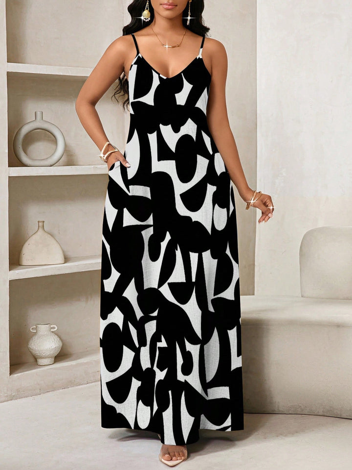 Rochie maxi SHEIN, mix culori