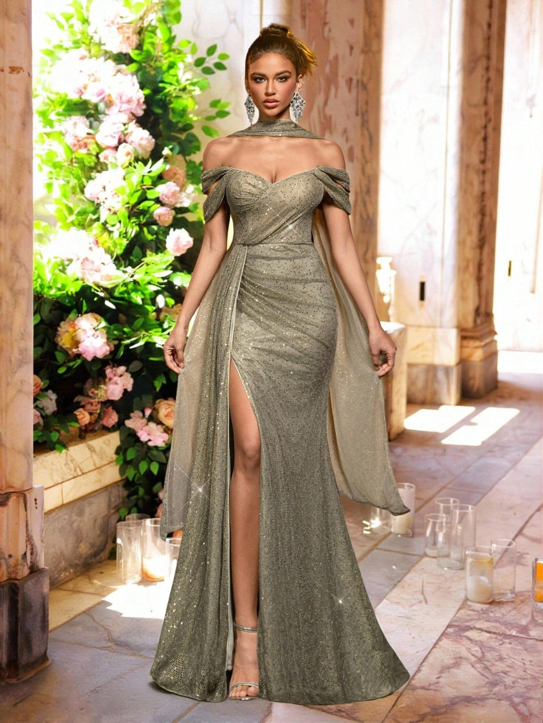 Rochie SHEIN, verde