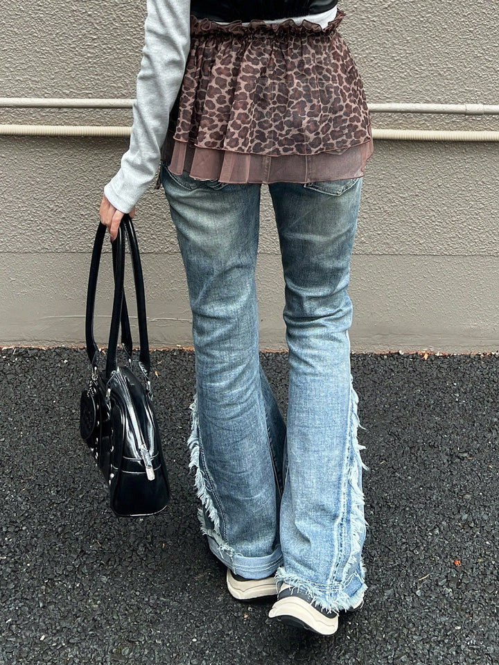 SHEIN miniszoknya, barna
