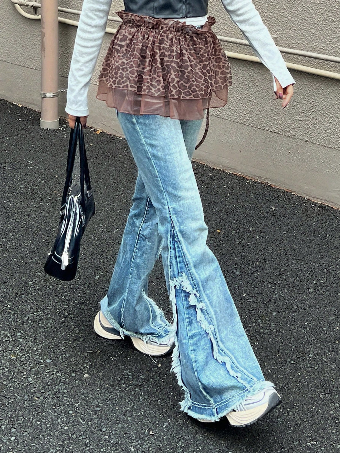SHEIN miniszoknya, barna