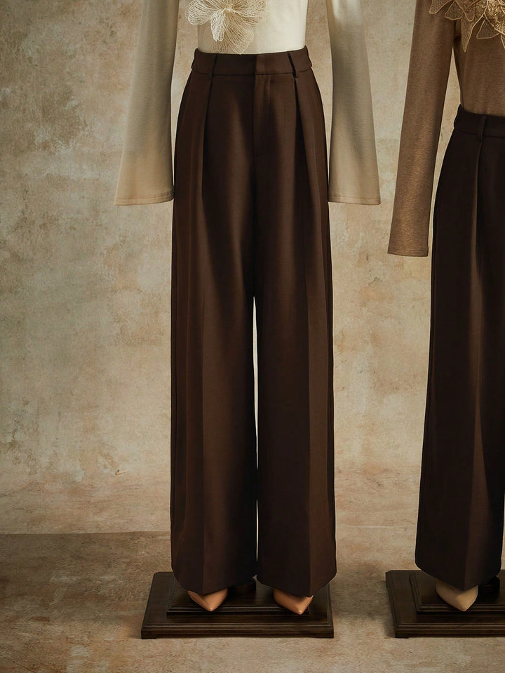 Pantalon SHEIN, maro