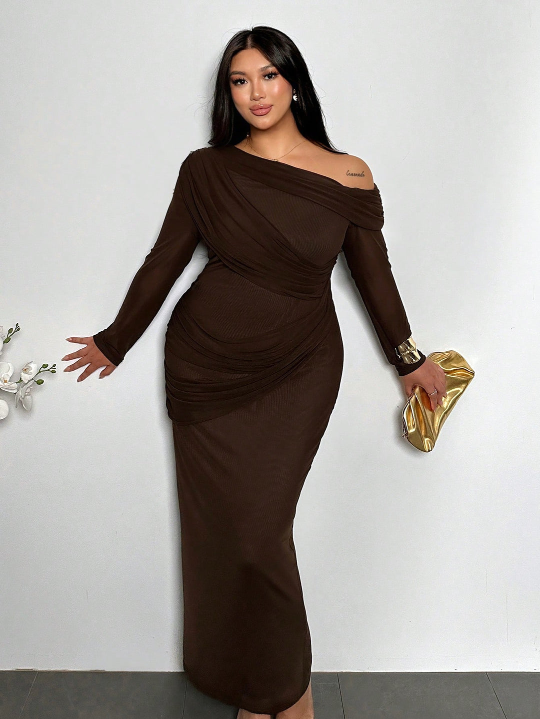 Rochie SHEIN, maro