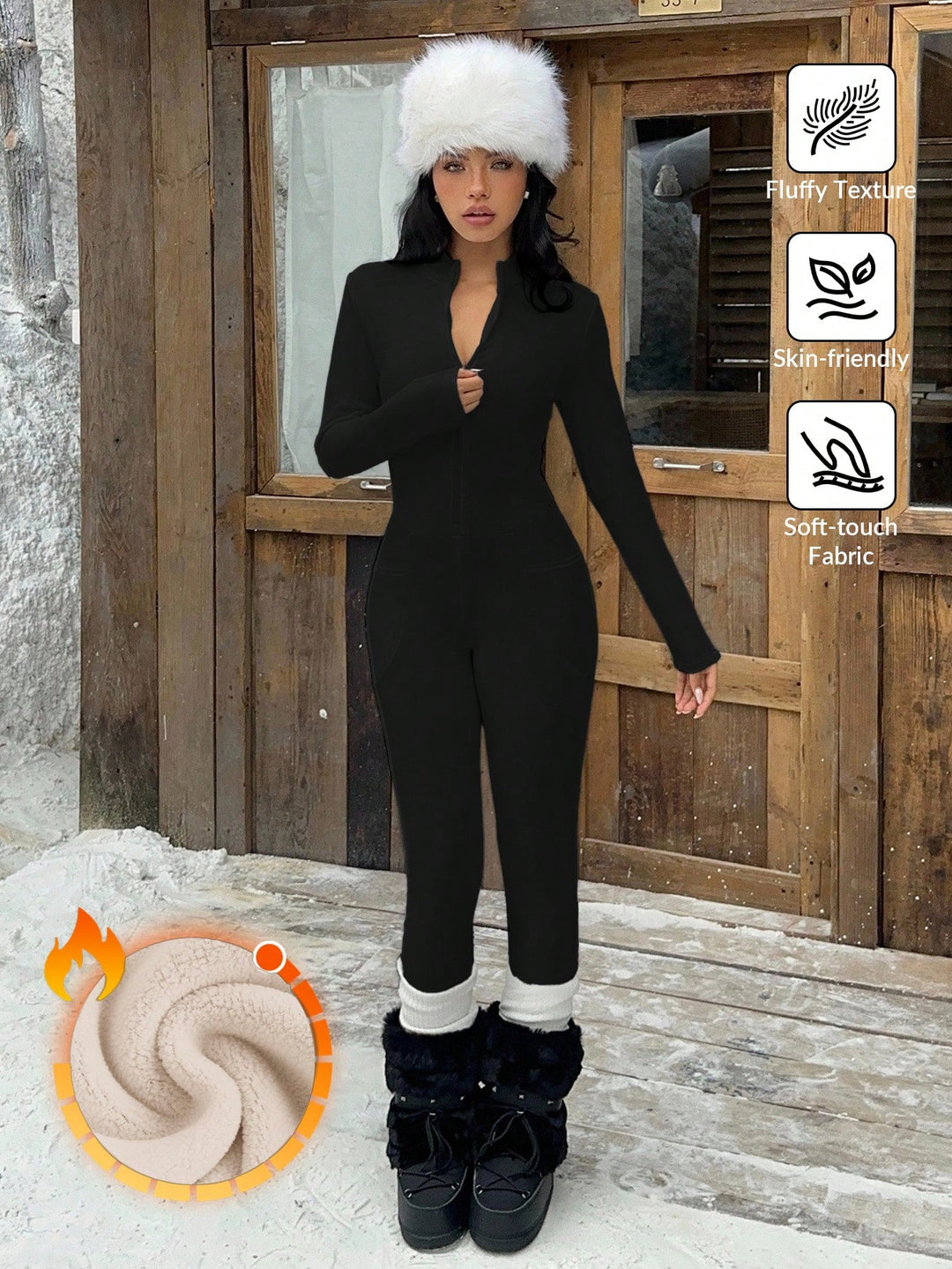 Salopeta SHEIN, negru