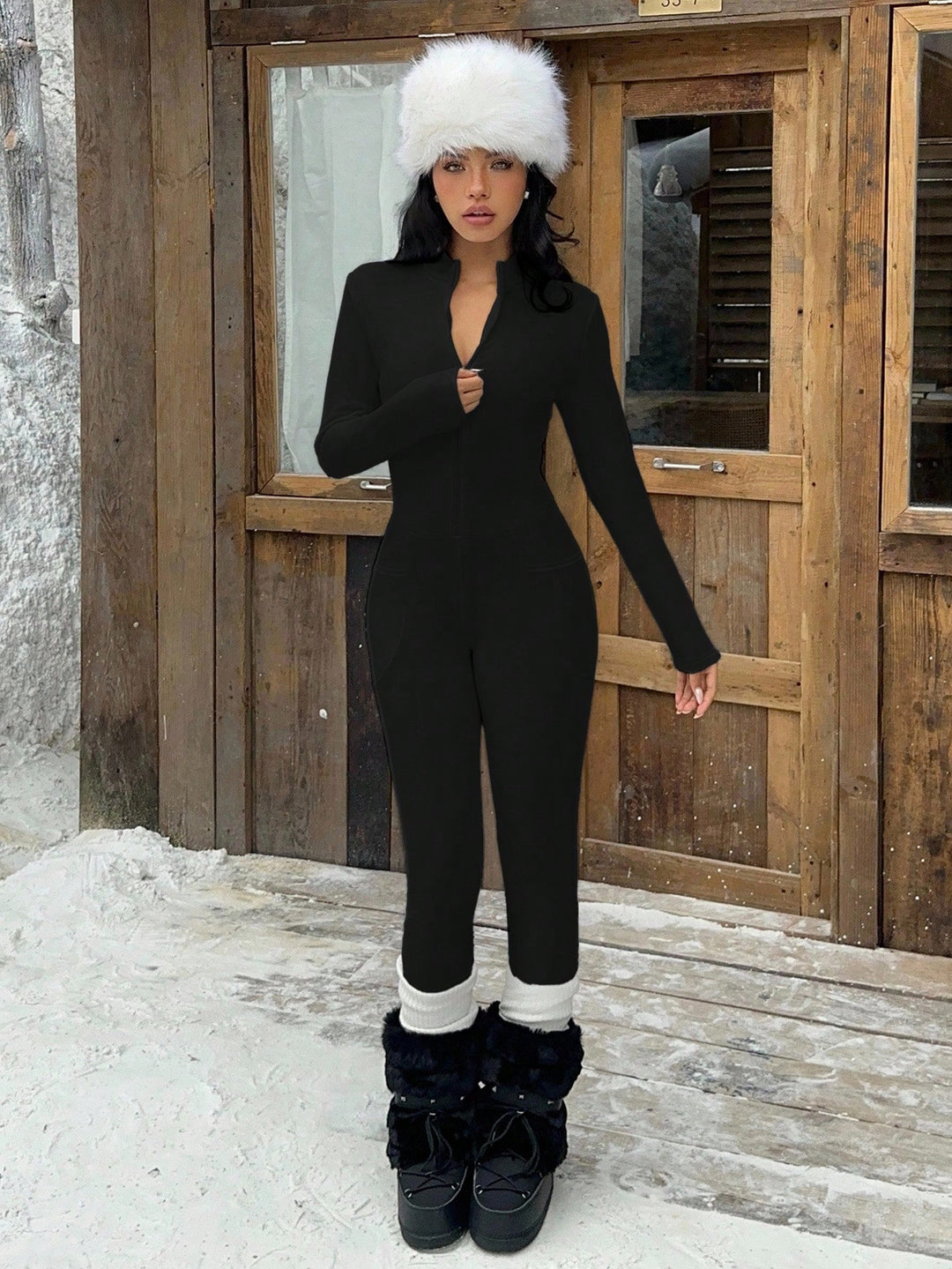 Salopeta SHEIN, negru
