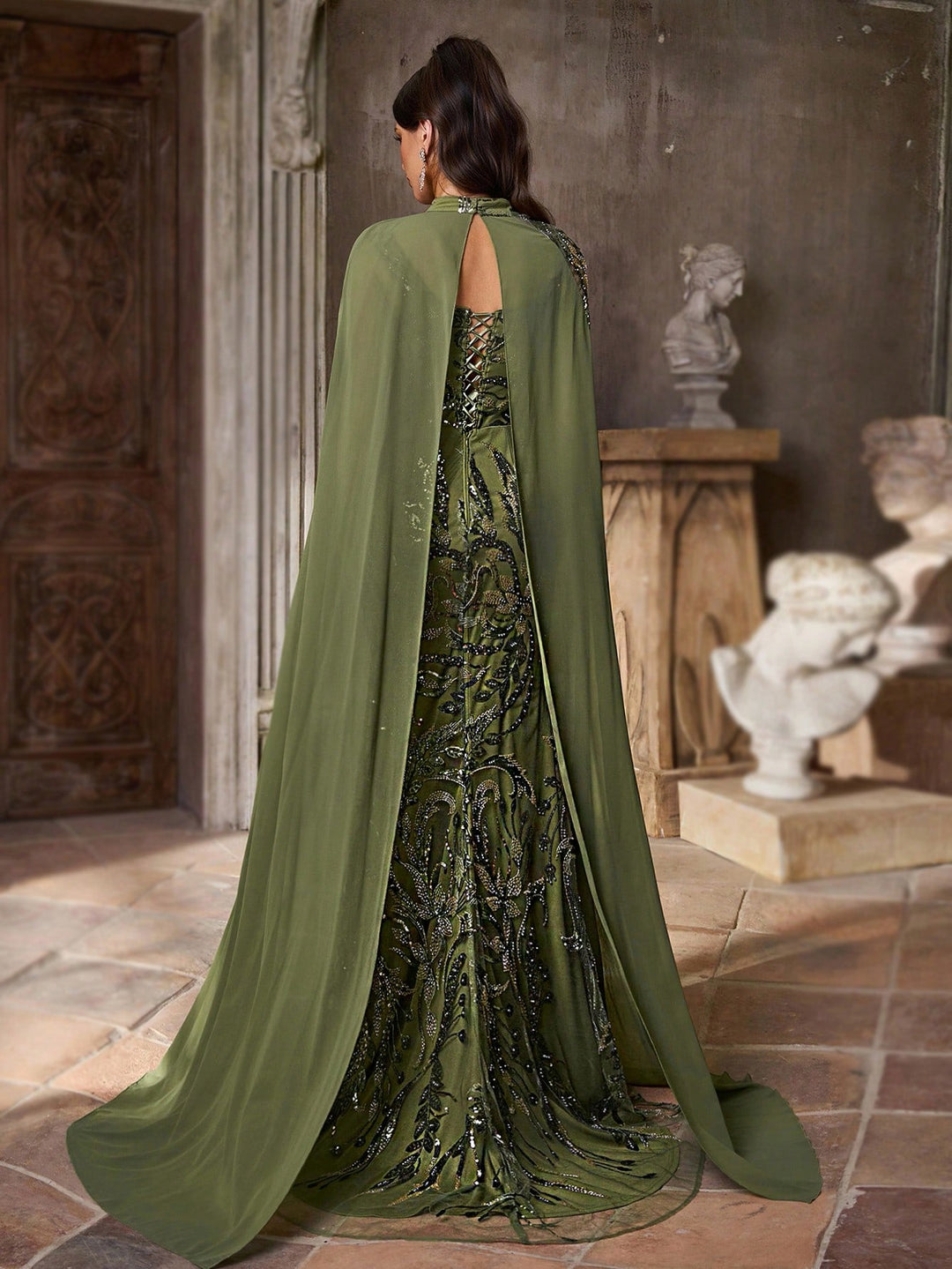 Rochie SHEIN, kaki