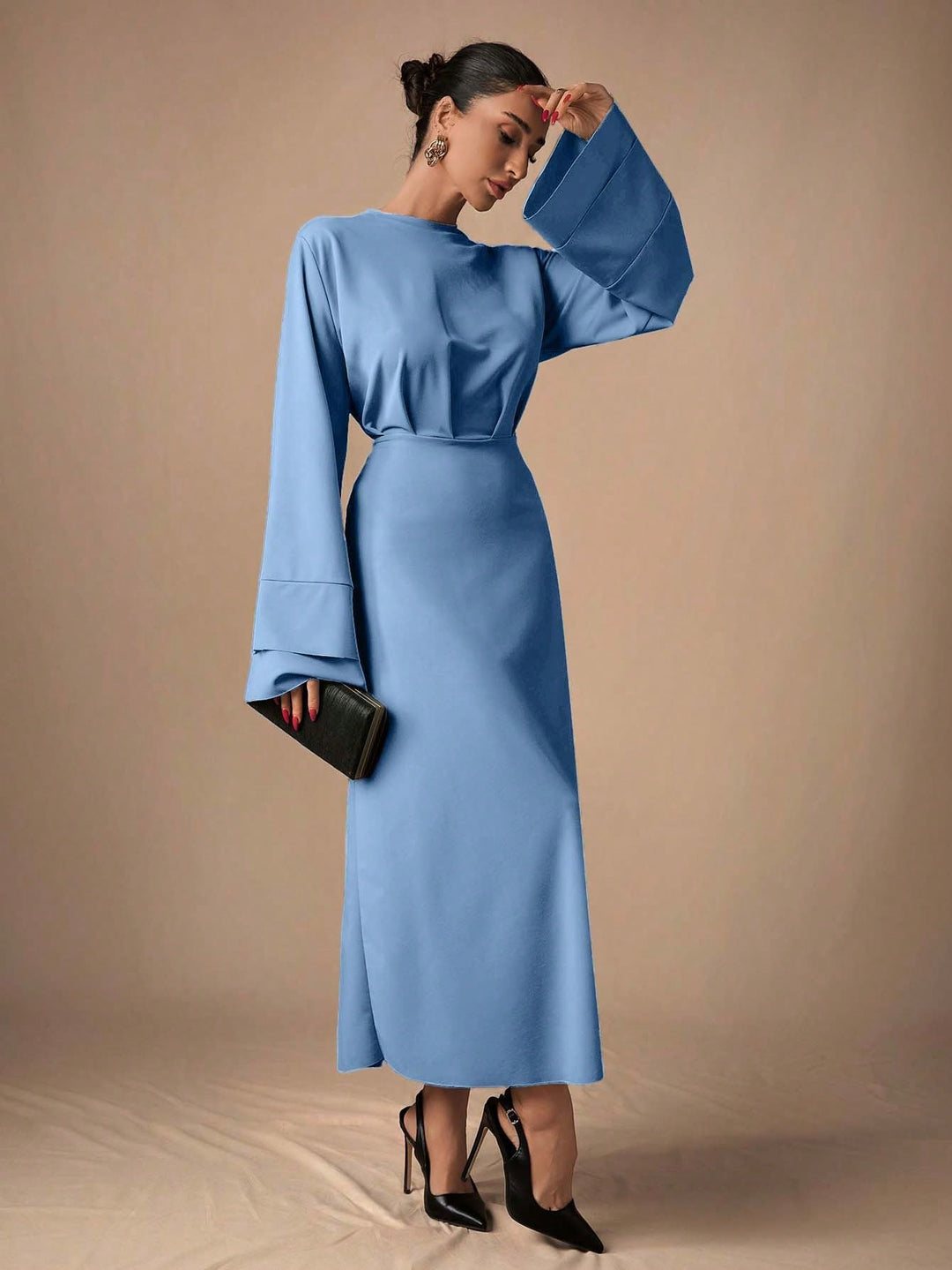 Rochie maxi SHEIN, albastru