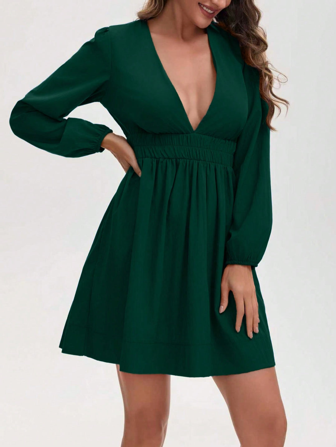 Rochie scurtă SHEIN, verde