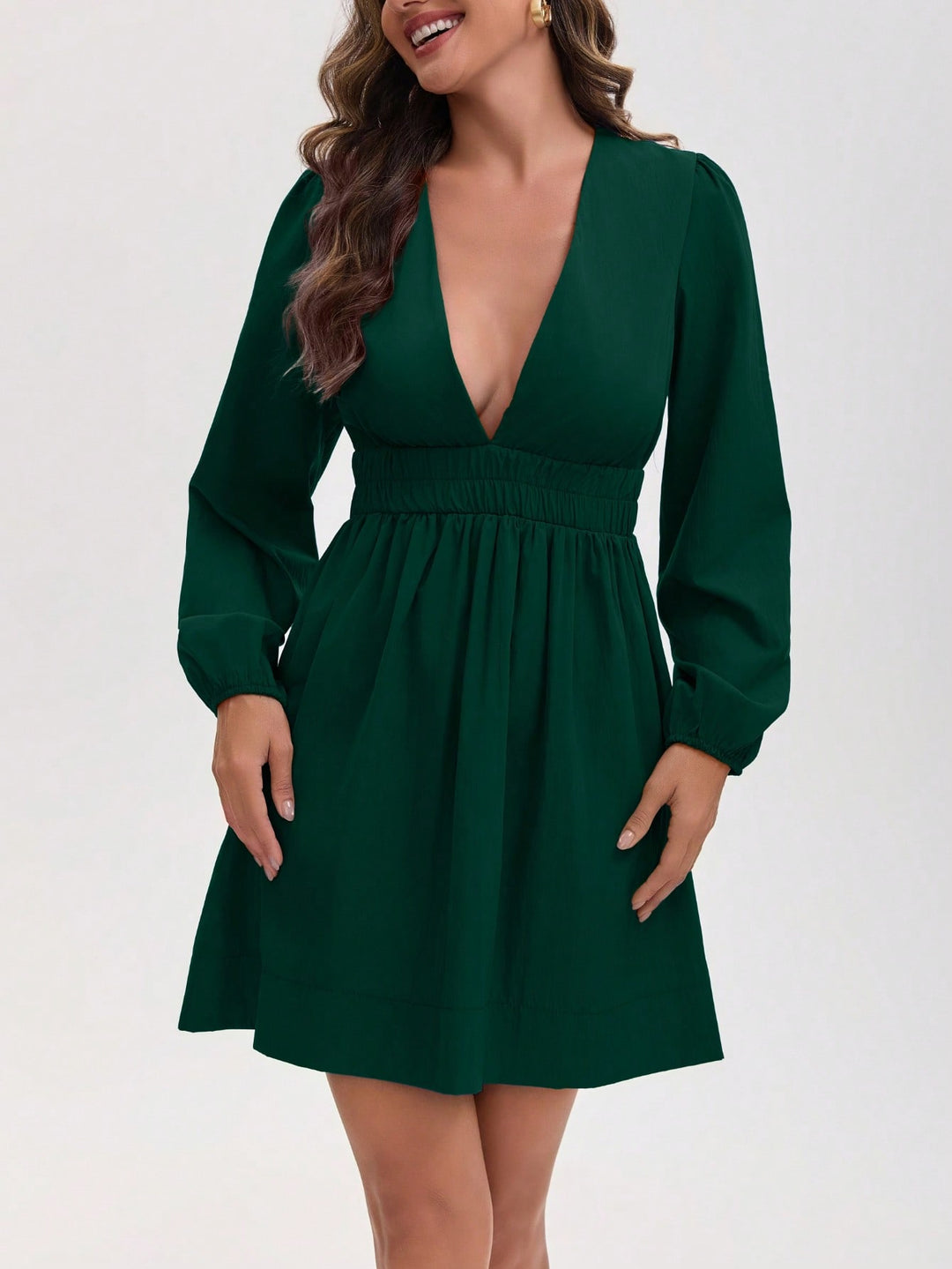 Rochie scurtă SHEIN, verde
