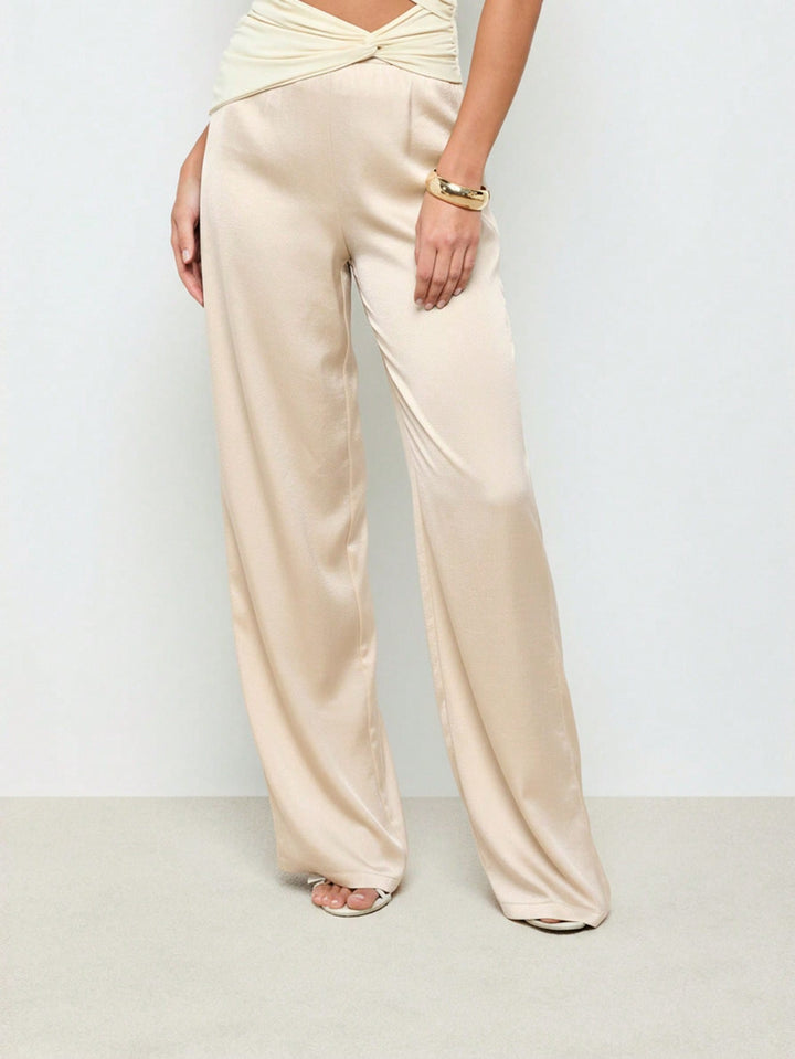 Pantaloni SHEIN, crem