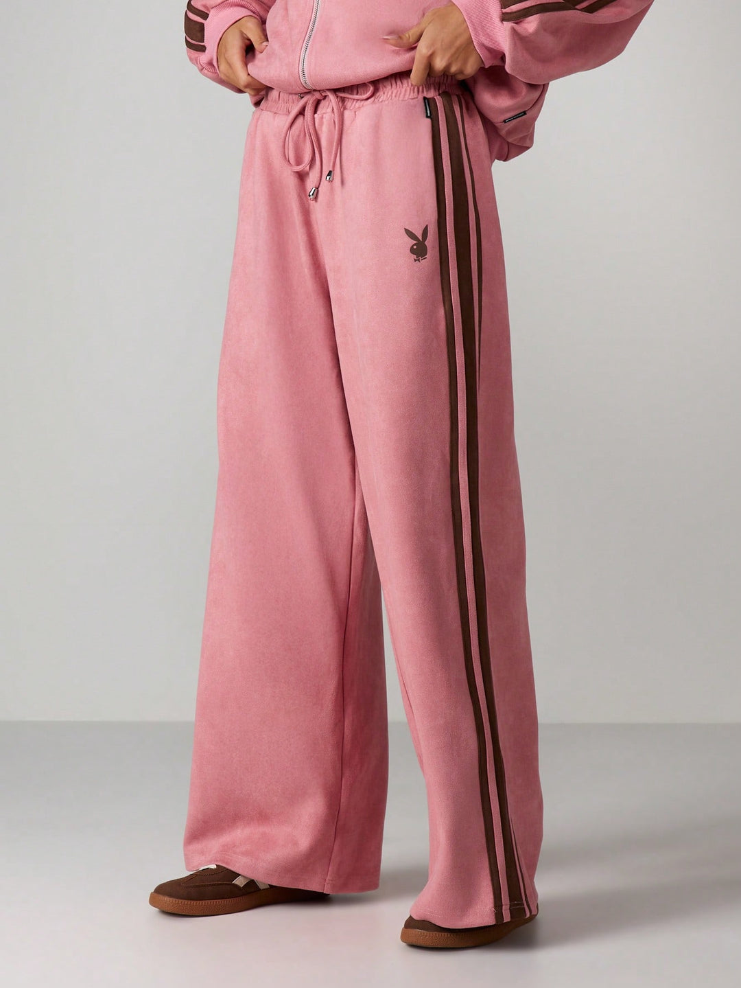 Pantaloni de trening SHEIN, roz