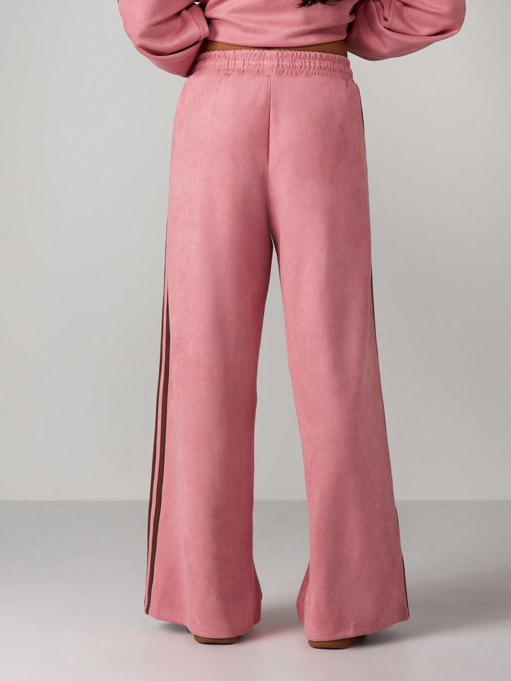 Pantaloni de trening SHEIN, roz