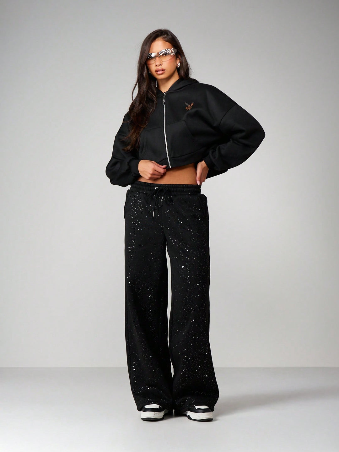 Pantaloni SHEIN, negru