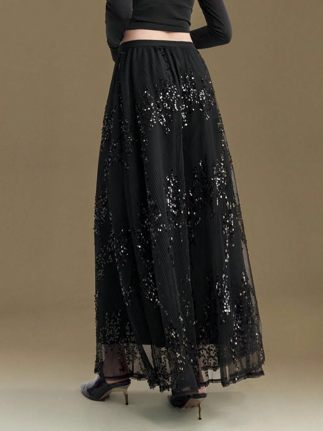 Fustă maxi Shein, negru