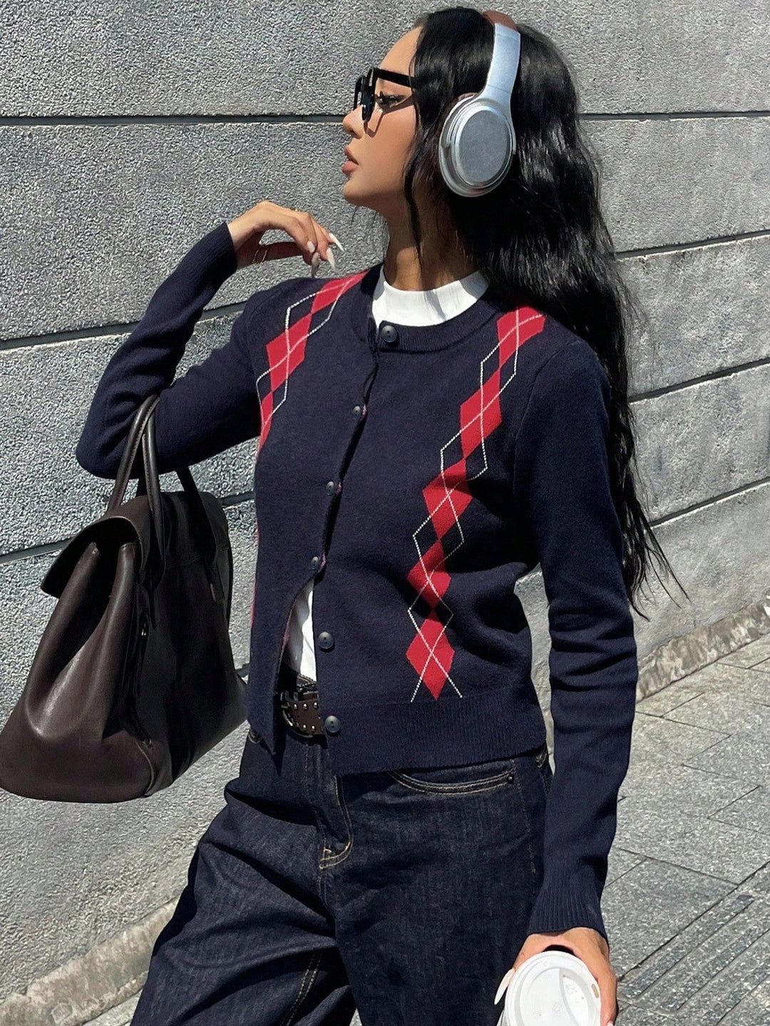 Cardigan SHEIN, albastru