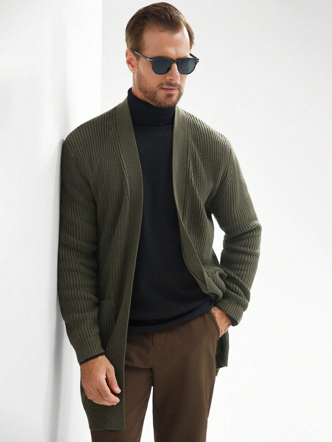 Cardigan SHEIN, kaki