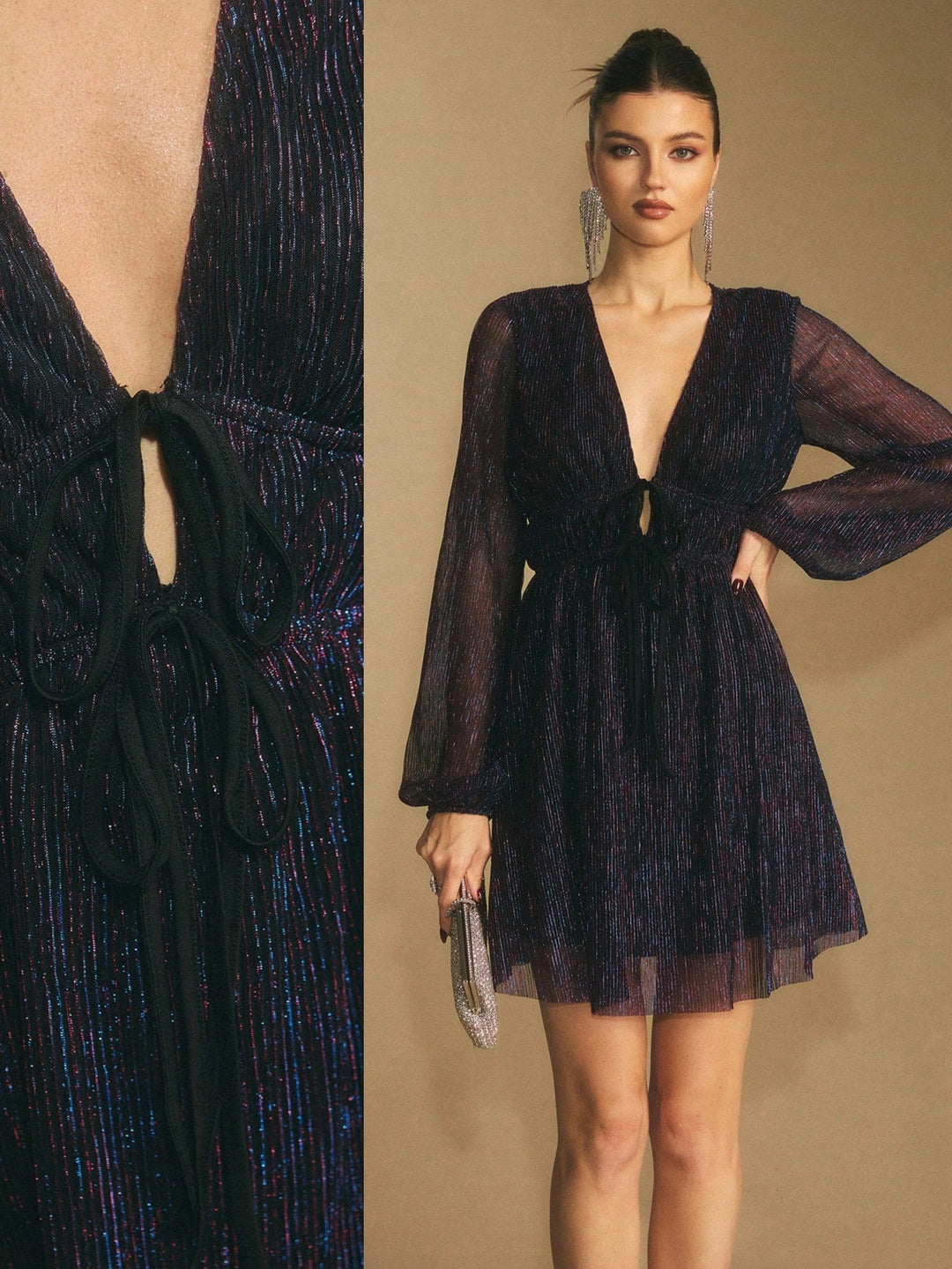 Rochie scurtă SHEIN, mov