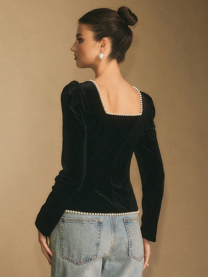 Top SHEIN, negru