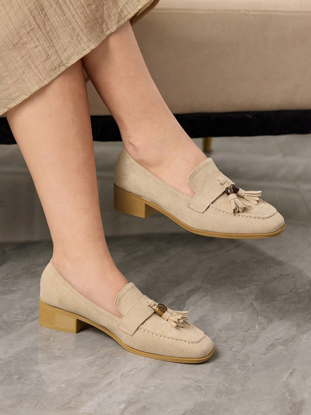 Pantofi SHEIN, crem