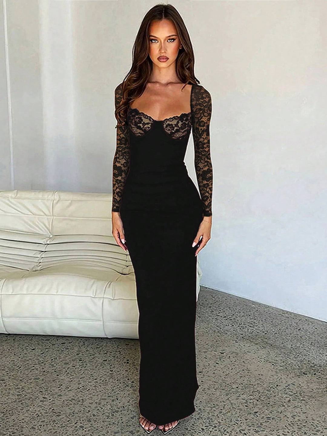 Rochie maxi SHEIN, negru