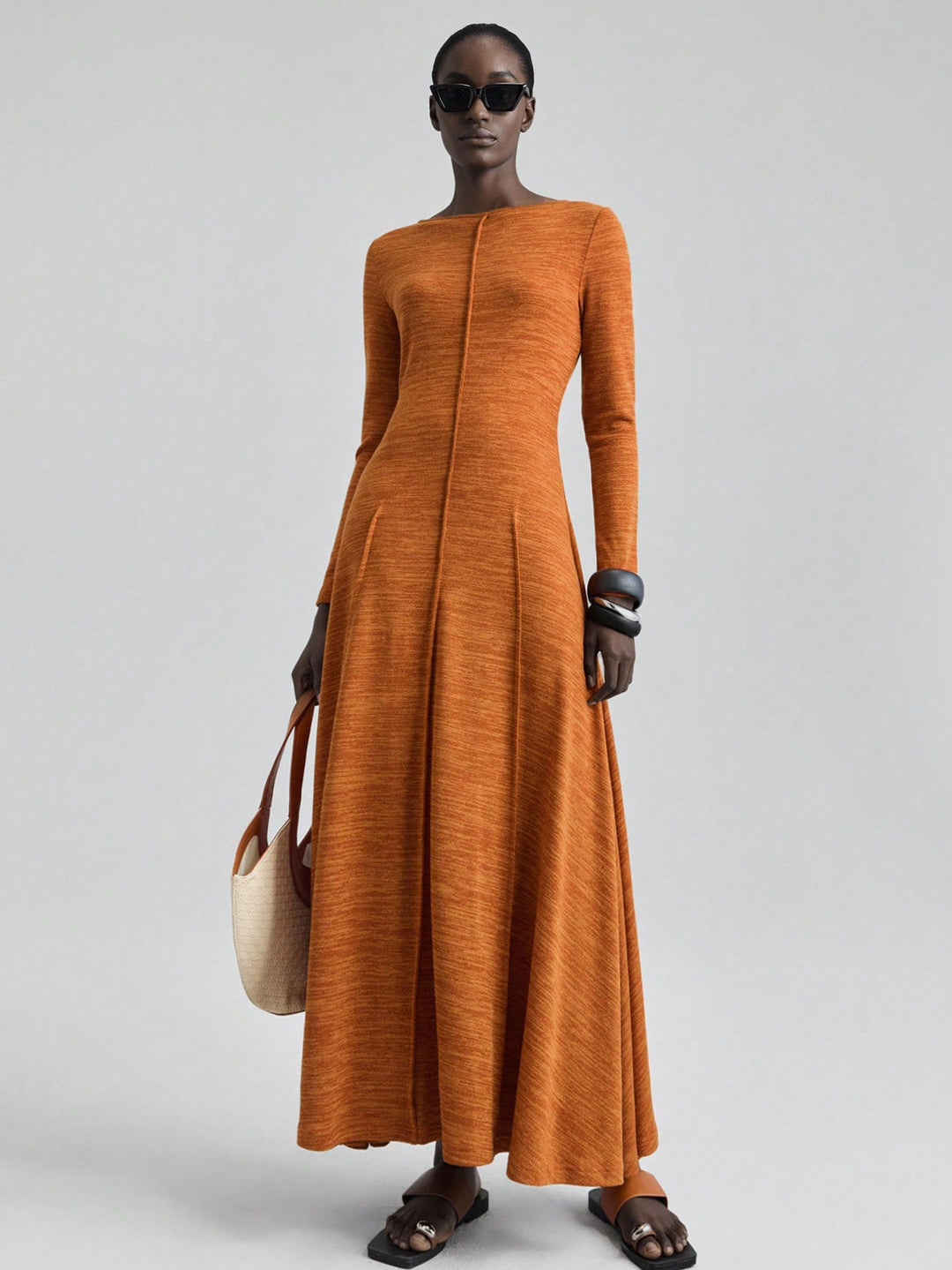 Rochie maxi SHEIN, gri