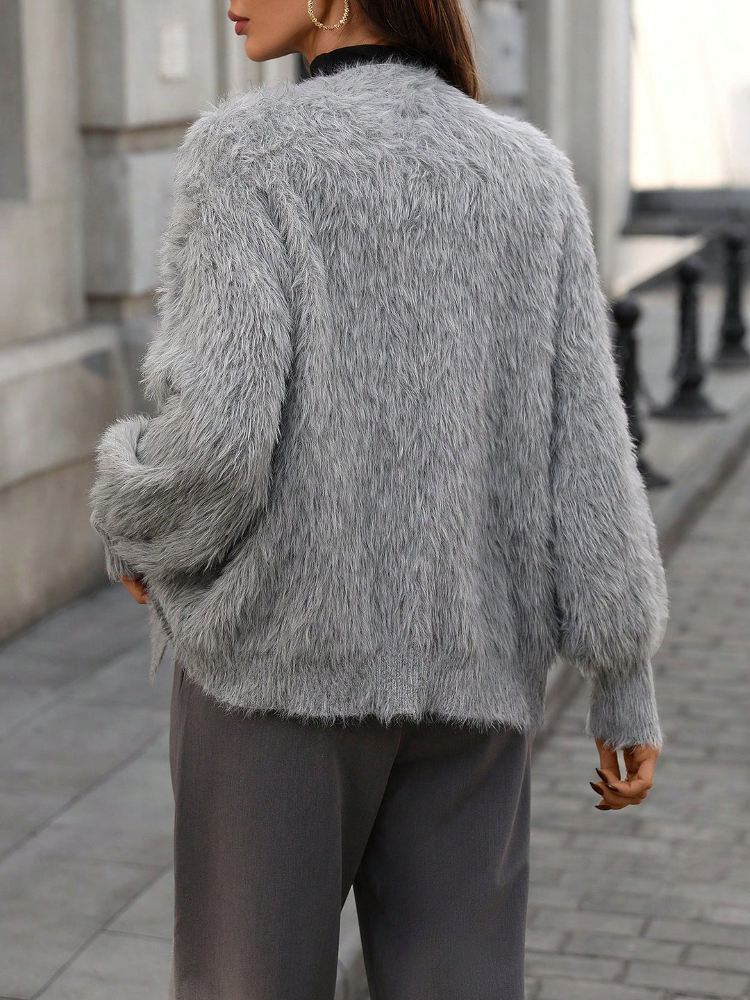 Cardigan SHEIN, gri